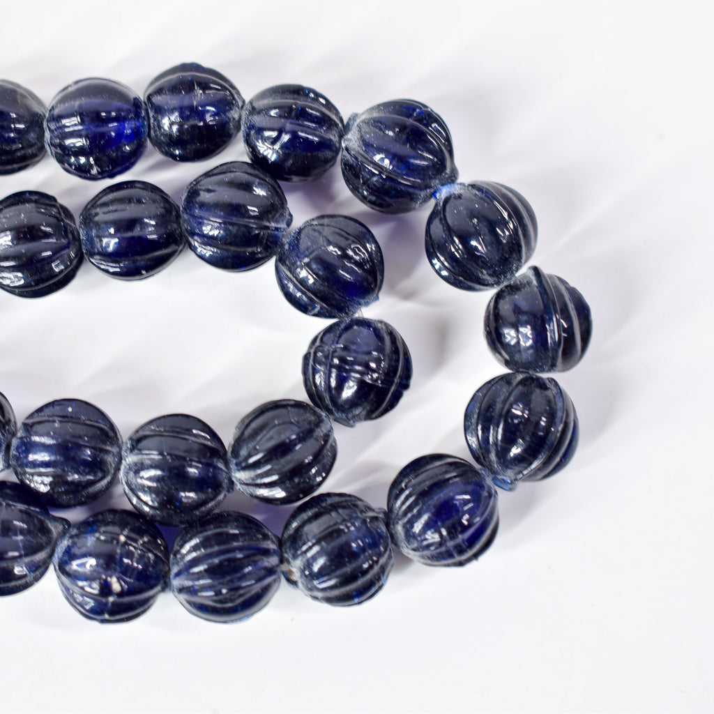 Glass Blue Trade Beads India