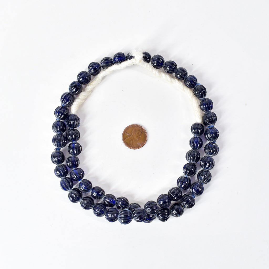 Glass Blue Trade Beads India