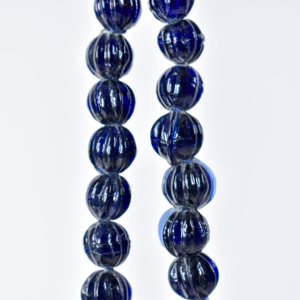 Glass Blue Trade Beads India