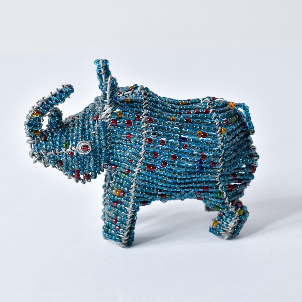 Zulu Beaded Wire Rhinoceros South Africa