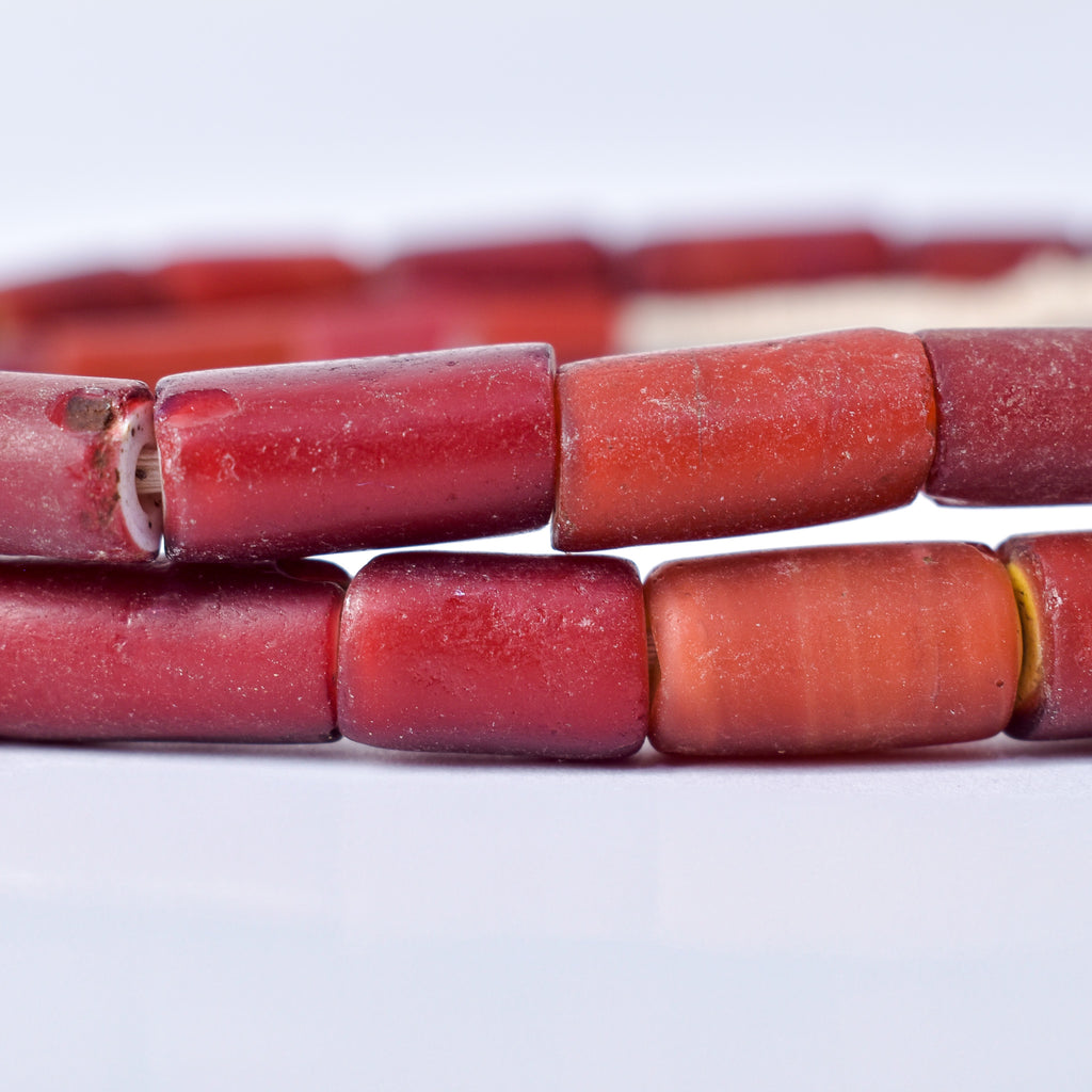 Cornaline d'Aleppo Venetian Trade Beads 30 inch