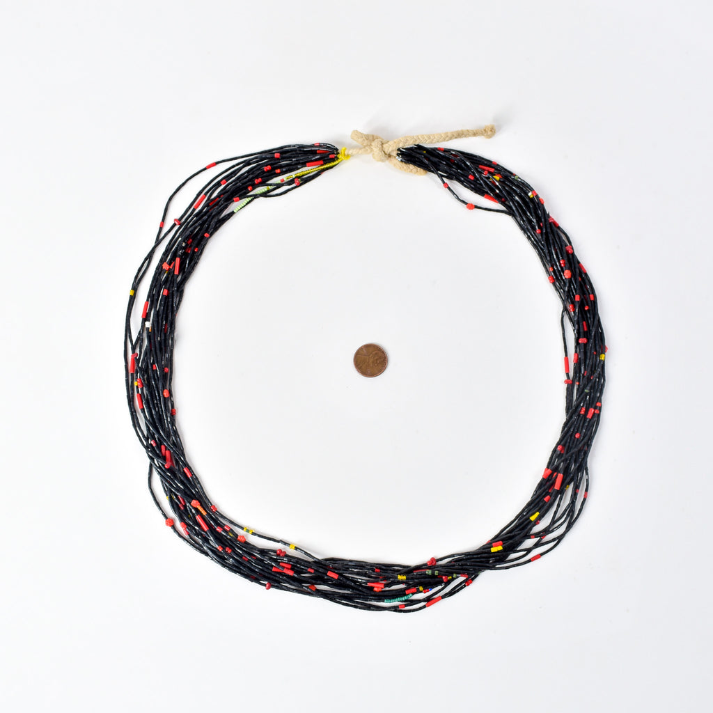Baule Tamba Black Bead Necklace