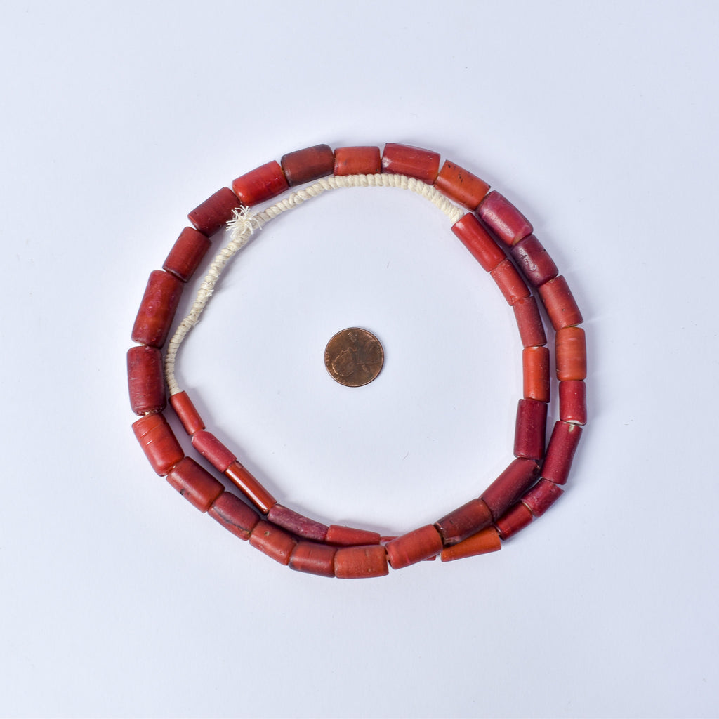 Cornaline d'Aleppo Venetian Trade Beads 30 inch