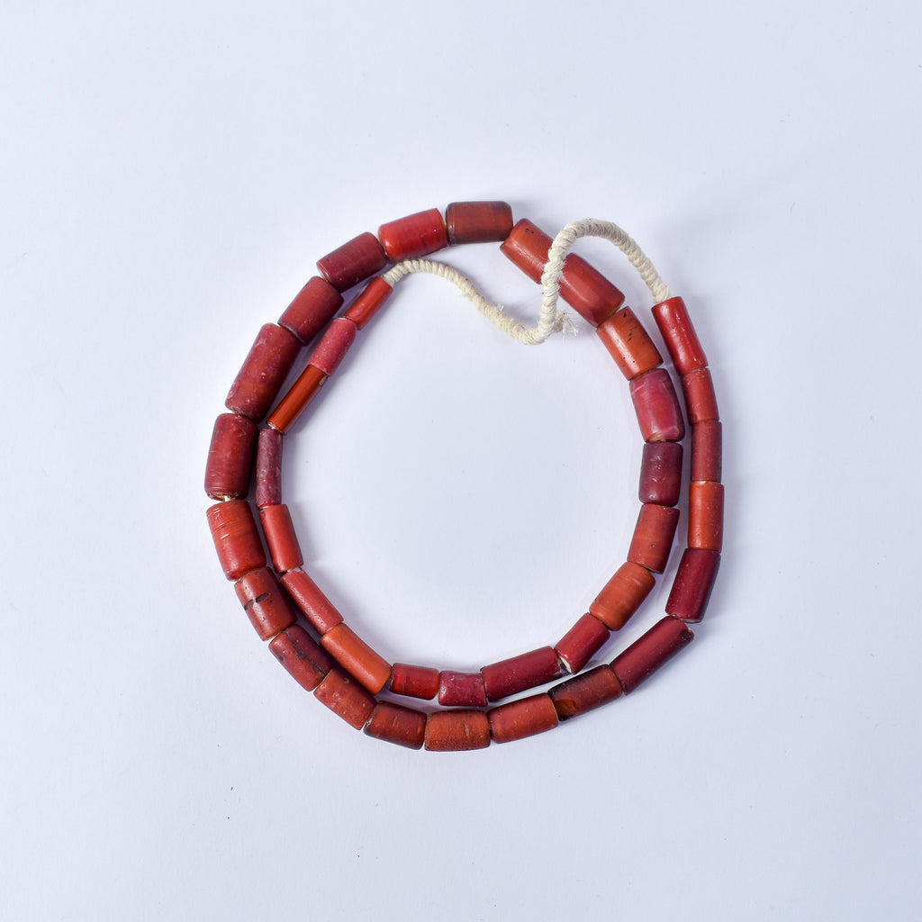Cornaline d'Aleppo Venetian Trade Beads 30 inch