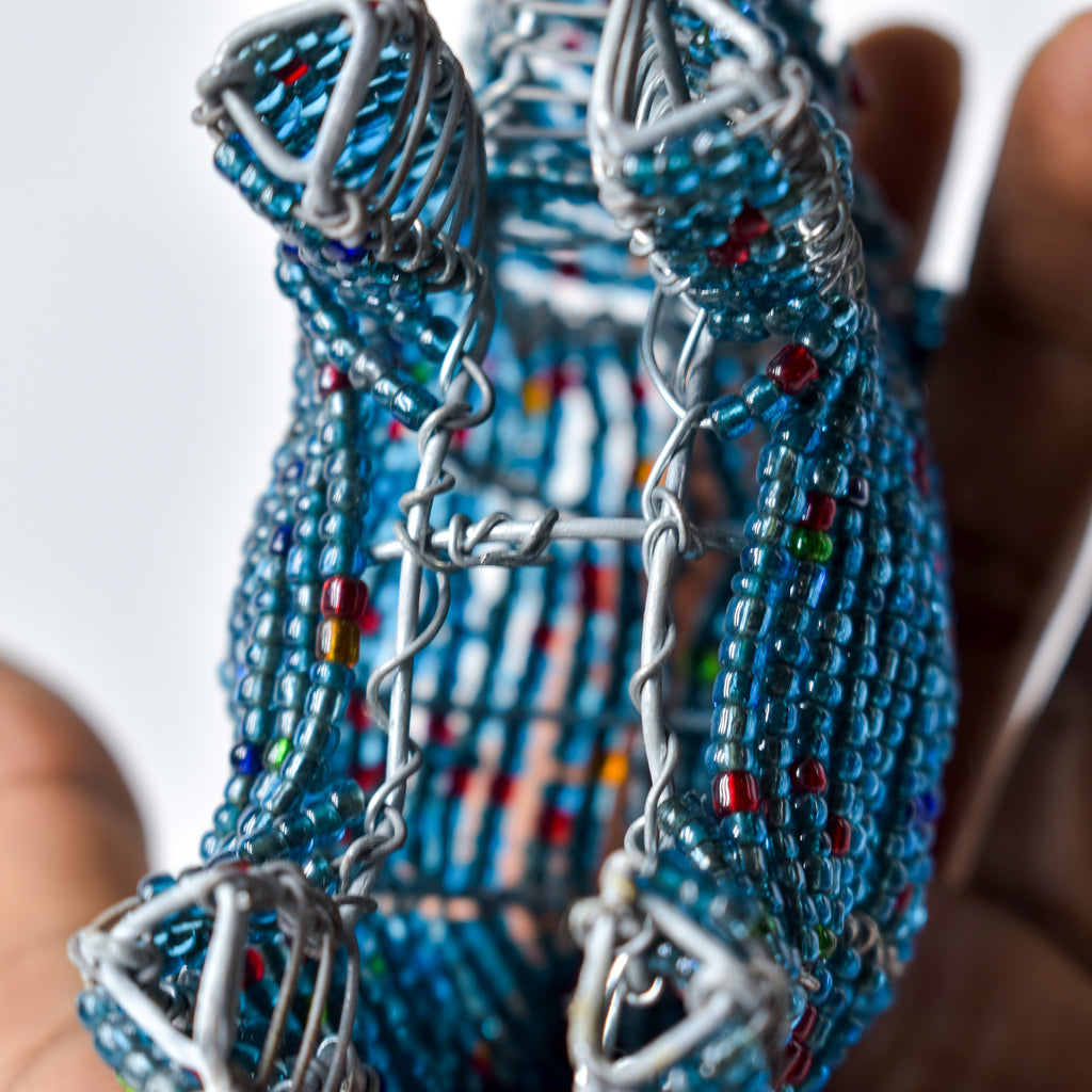 Zulu Beaded Wire Rhinoceros South Africa