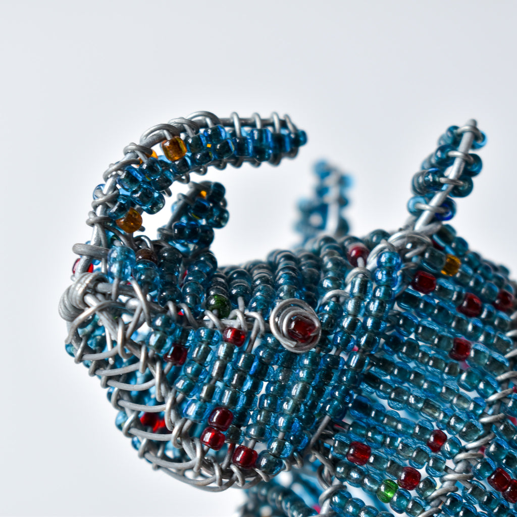 Zulu Beaded Wire Rhinoceros South Africa
