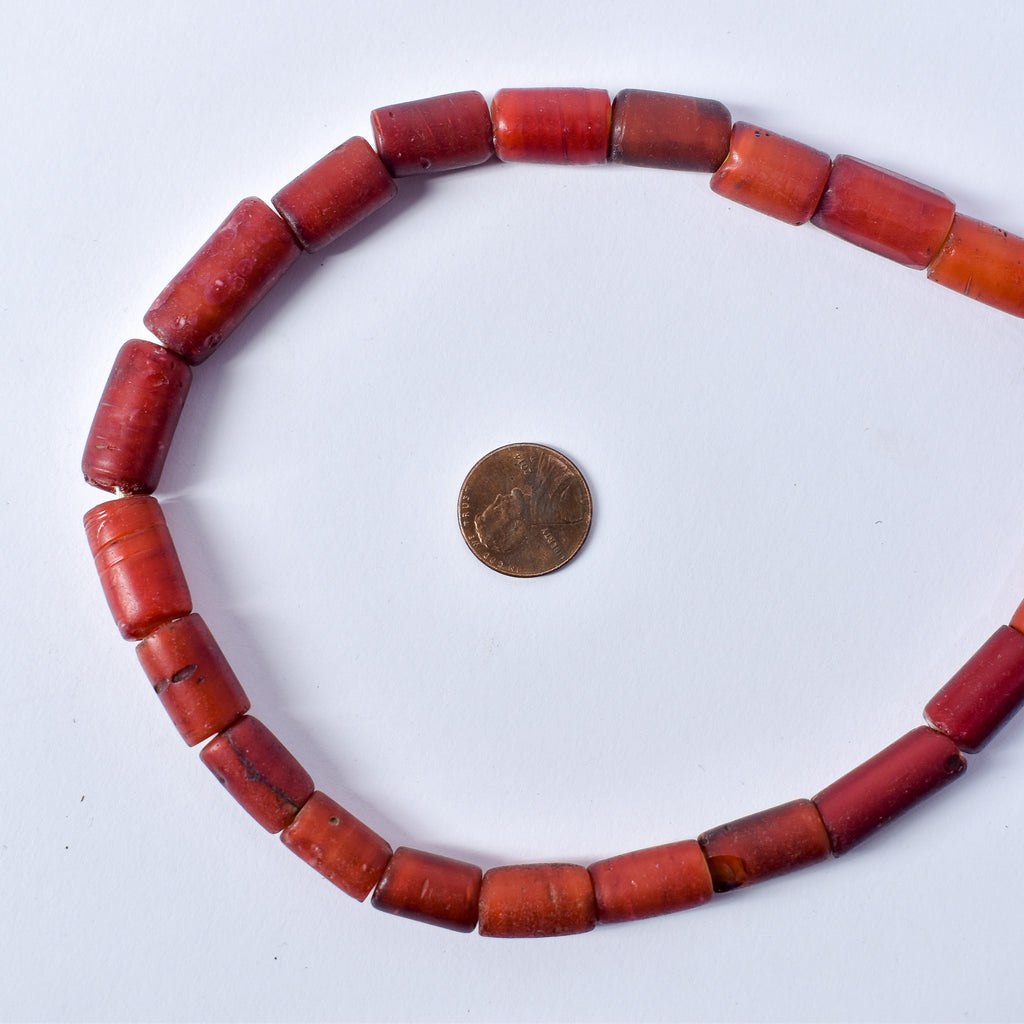 Cornaline d'Aleppo Venetian Trade Beads 30 inch