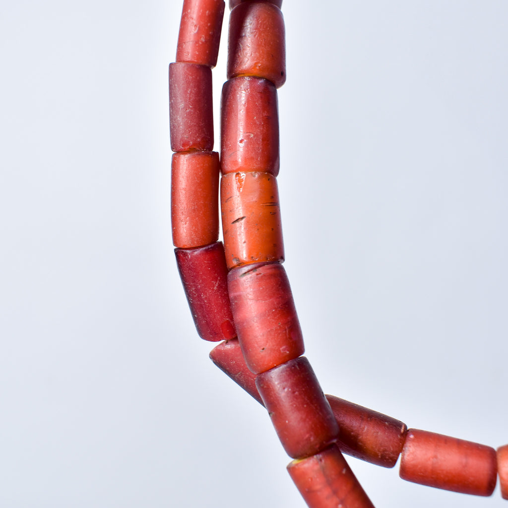 Cornaline d'Aleppo Venetian Trade Beads 30 inch