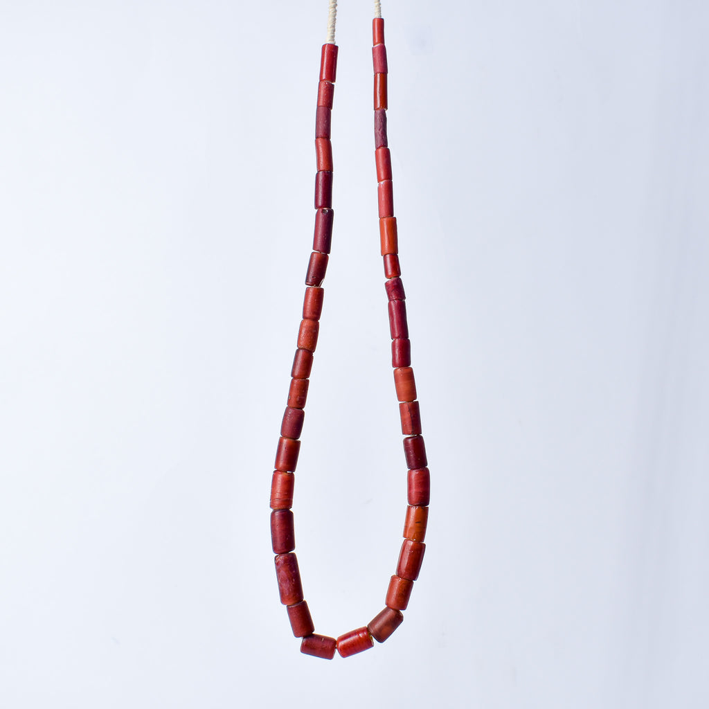 Cornaline d'Aleppo Venetian Trade Beads 30 inch