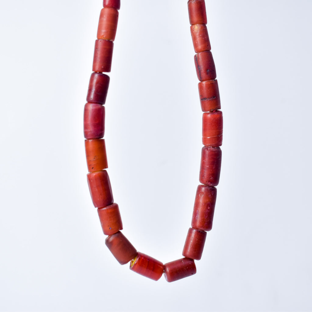 Cornaline d'Aleppo Venetian Trade Beads 30 inch