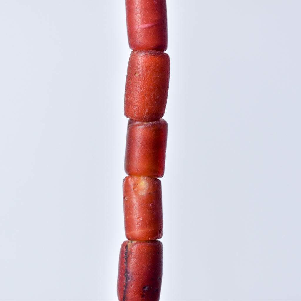 Cornaline d'Aleppo Venetian Trade Beads 30 inch