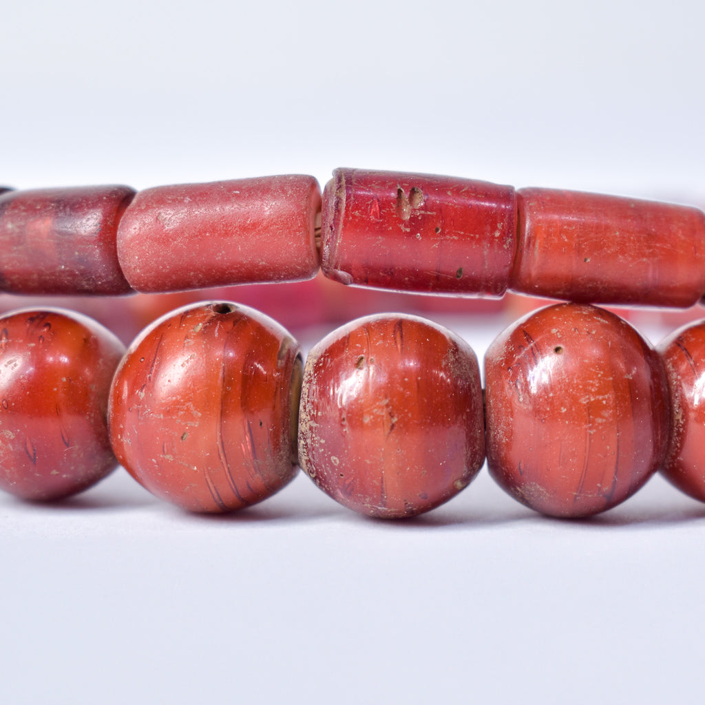 Cornaline d'Aleppo Prize Strand Venetian Trade Beads 30 inch