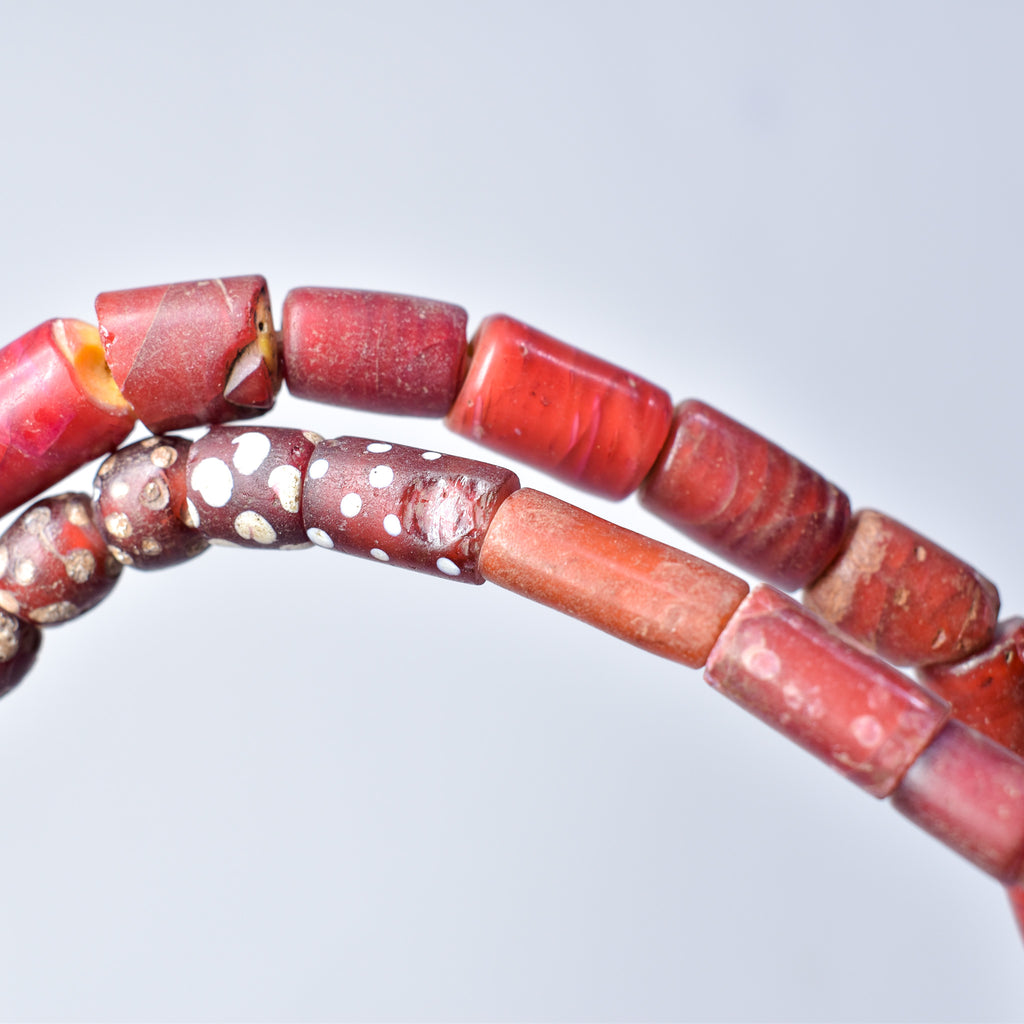 Cornaline d'Aleppo Prize Strand Venetian Trade Beads 30 inch