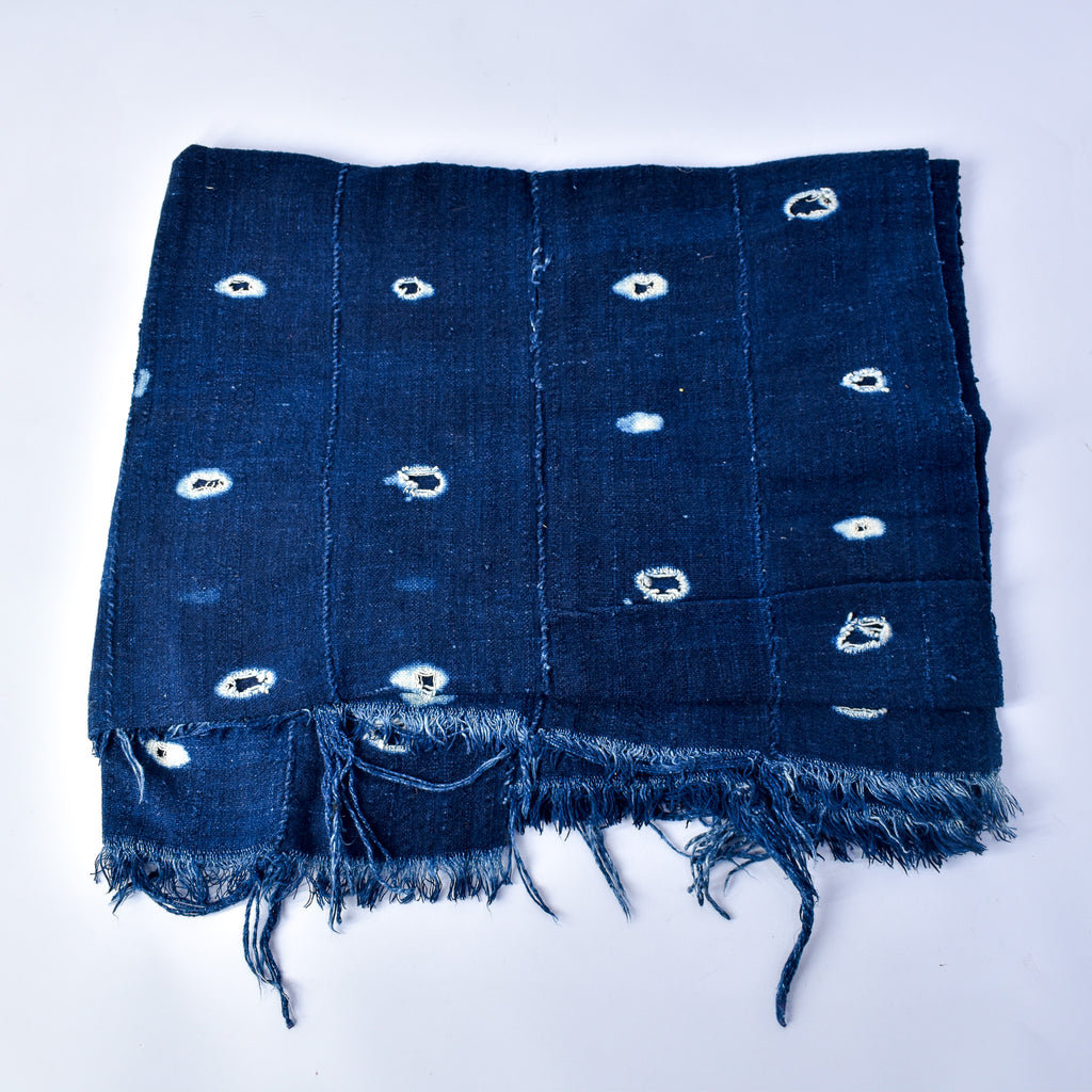 Blue Mudcloth Textile Mali 59x38 Inch