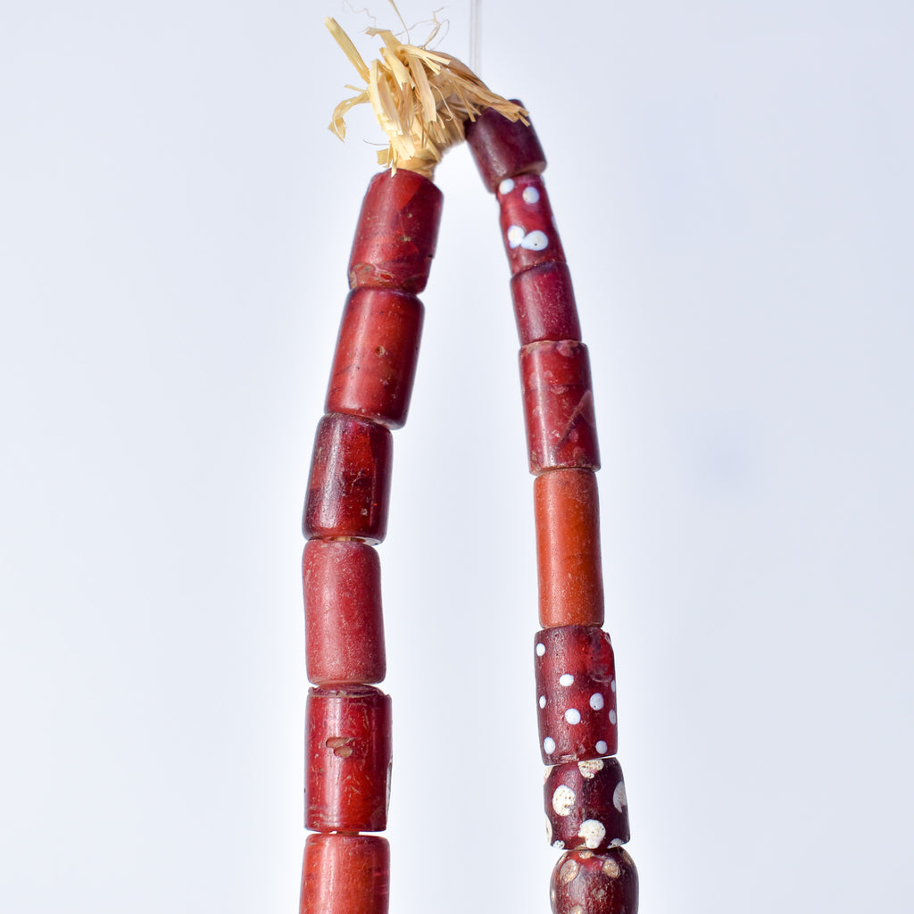 Cornaline d'Aleppo Prize Strand Venetian Trade Beads 30 inch