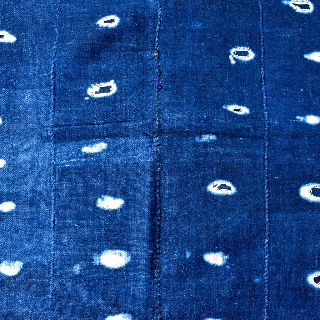 Blue Mudcloth Textile Mali 59x38 Inch