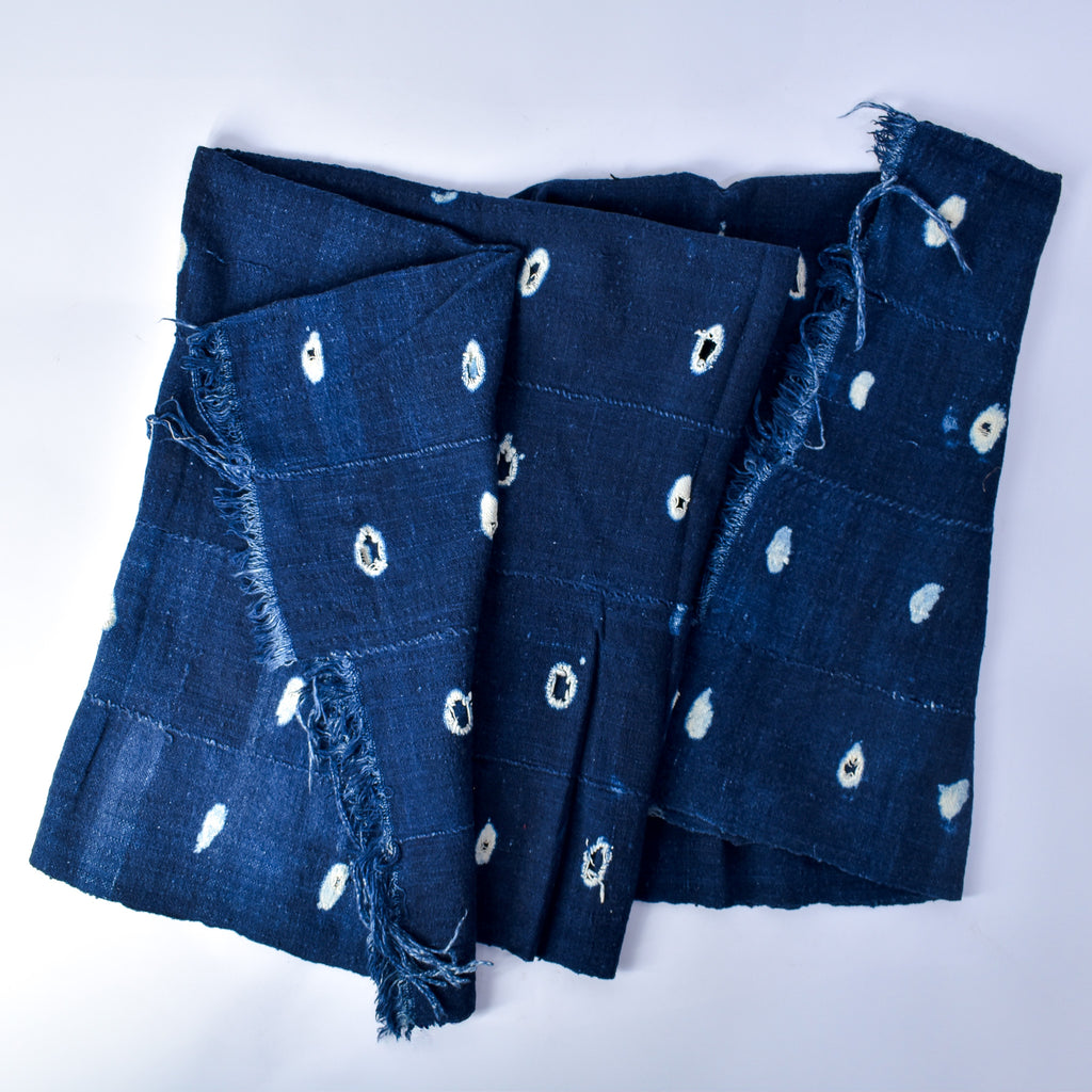 Blue Mudcloth Textile Mali 59x38 Inch