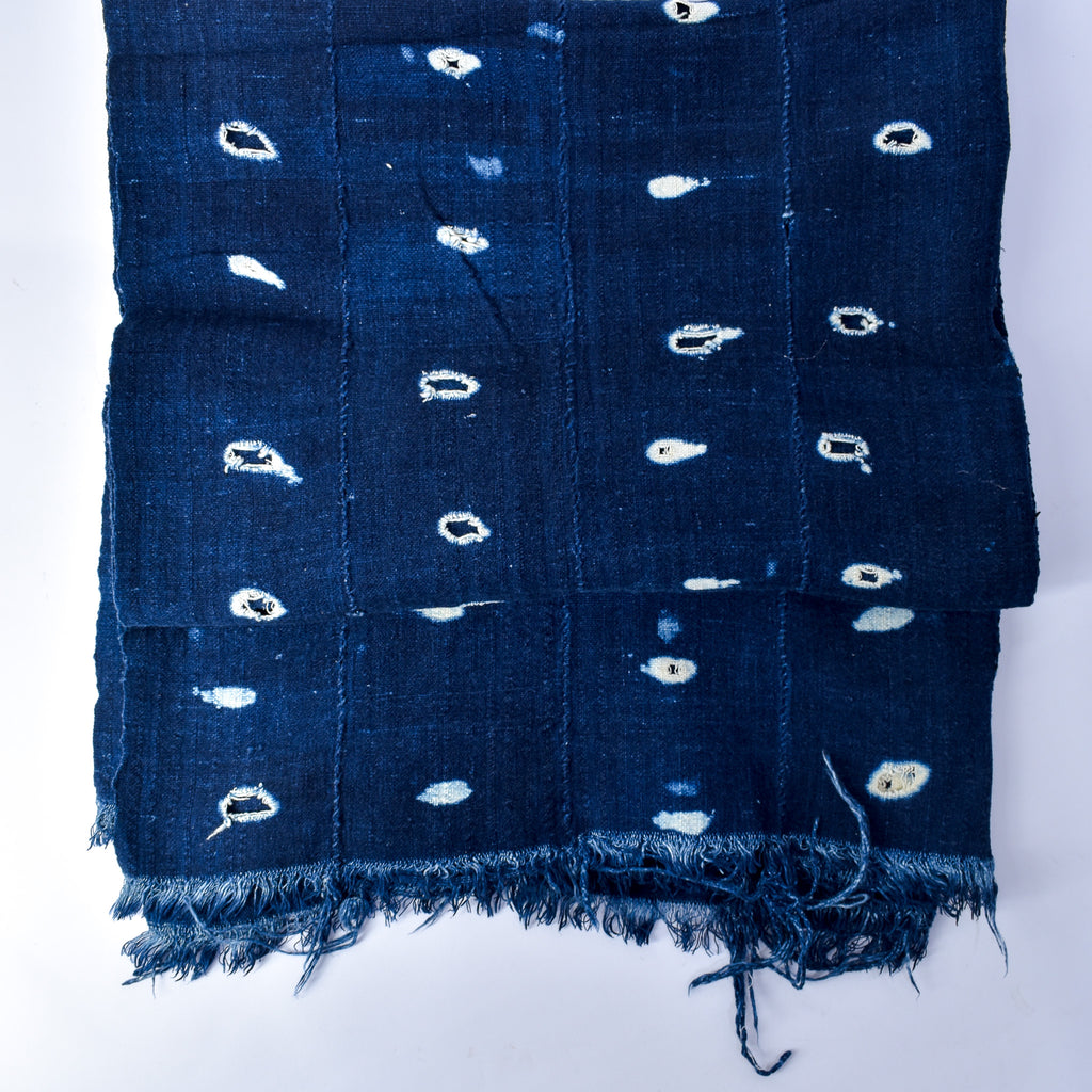 Blue Mudcloth Textile Mali 59x38 Inch