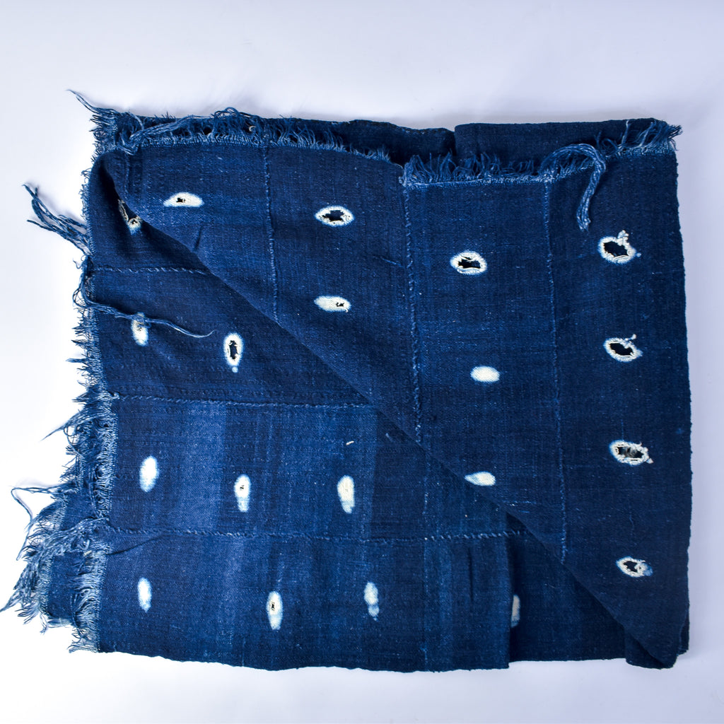 Blue Mudcloth Textile Mali 59x38 Inch