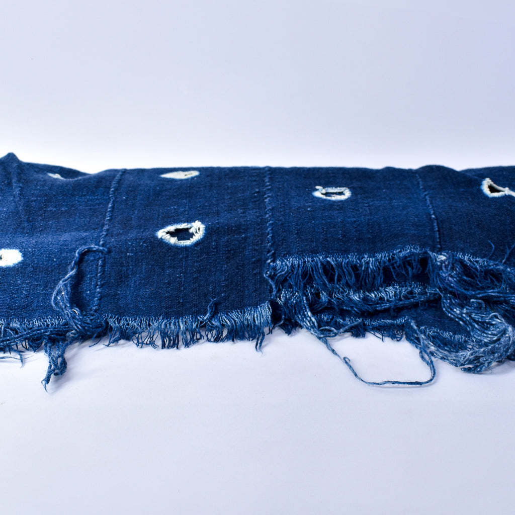 Blue Mudcloth Textile Mali 59x38 Inch