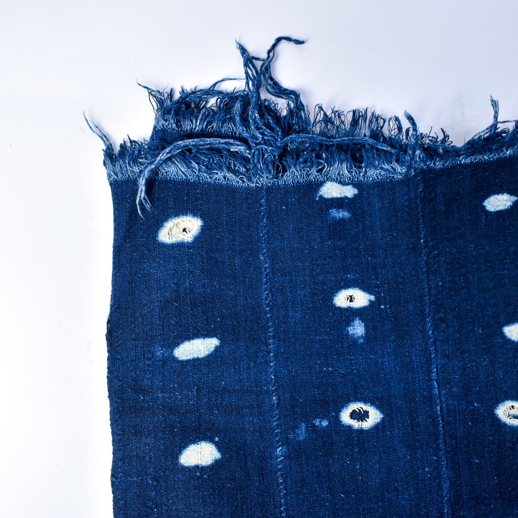 Blue Mudcloth Textile Mali 59x38 Inch