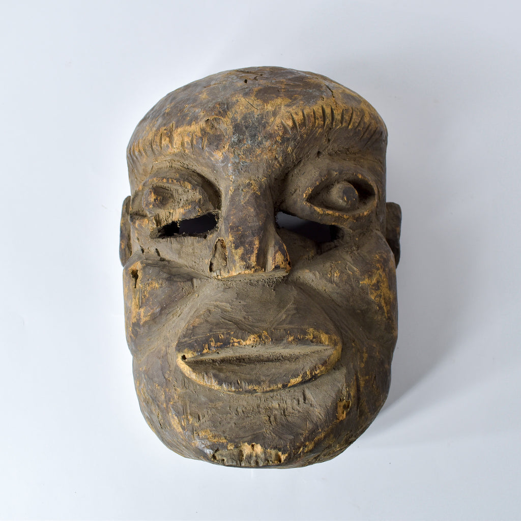 Ibibio Carved Cross River Mask Nigeria
