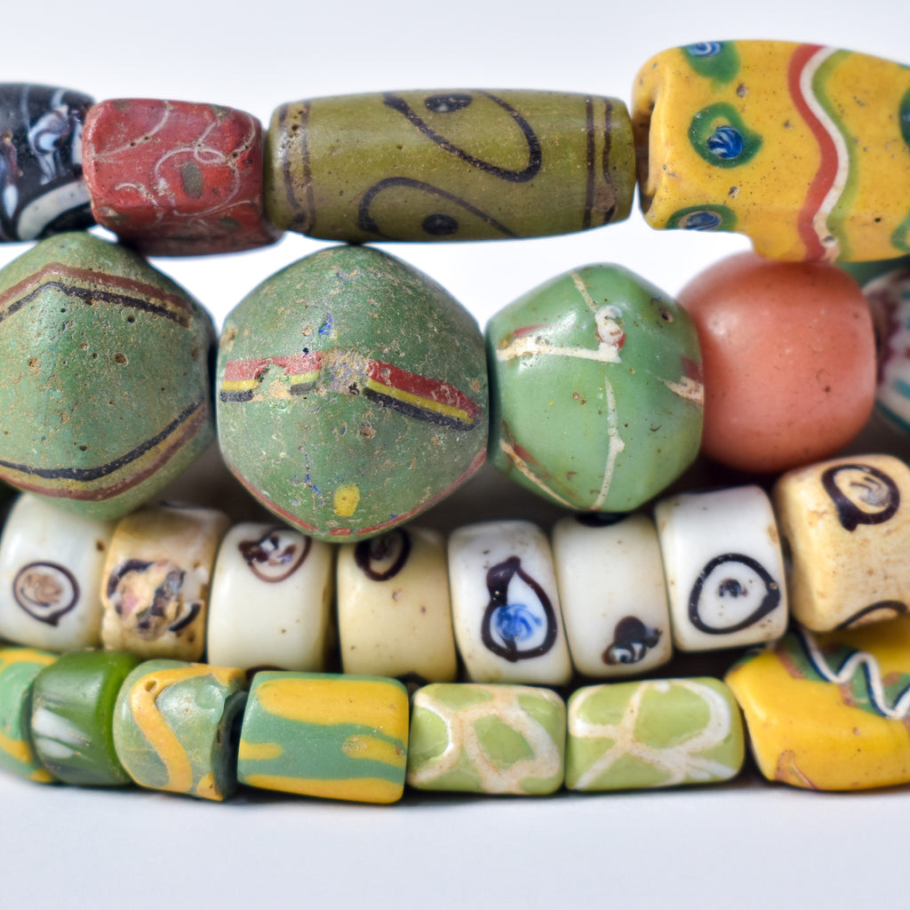 Venetian Mixed Collection Trade Beads 31 Inch