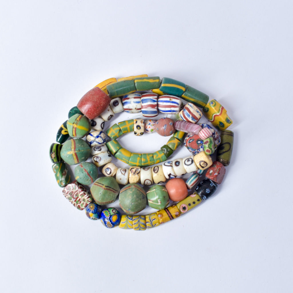 Venetian Mixed Collection Trade Beads 31 Inch