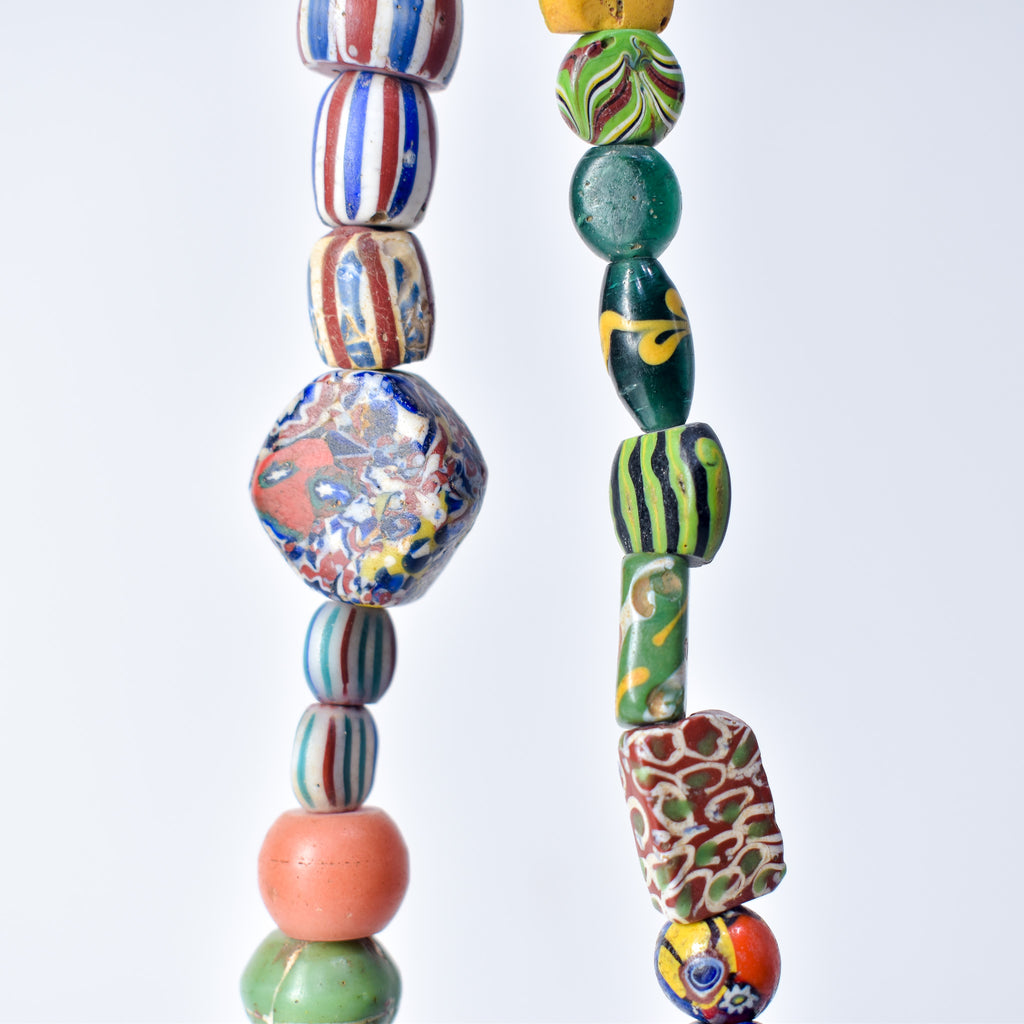 Venetian Mixed Collection Trade Beads 31 Inch