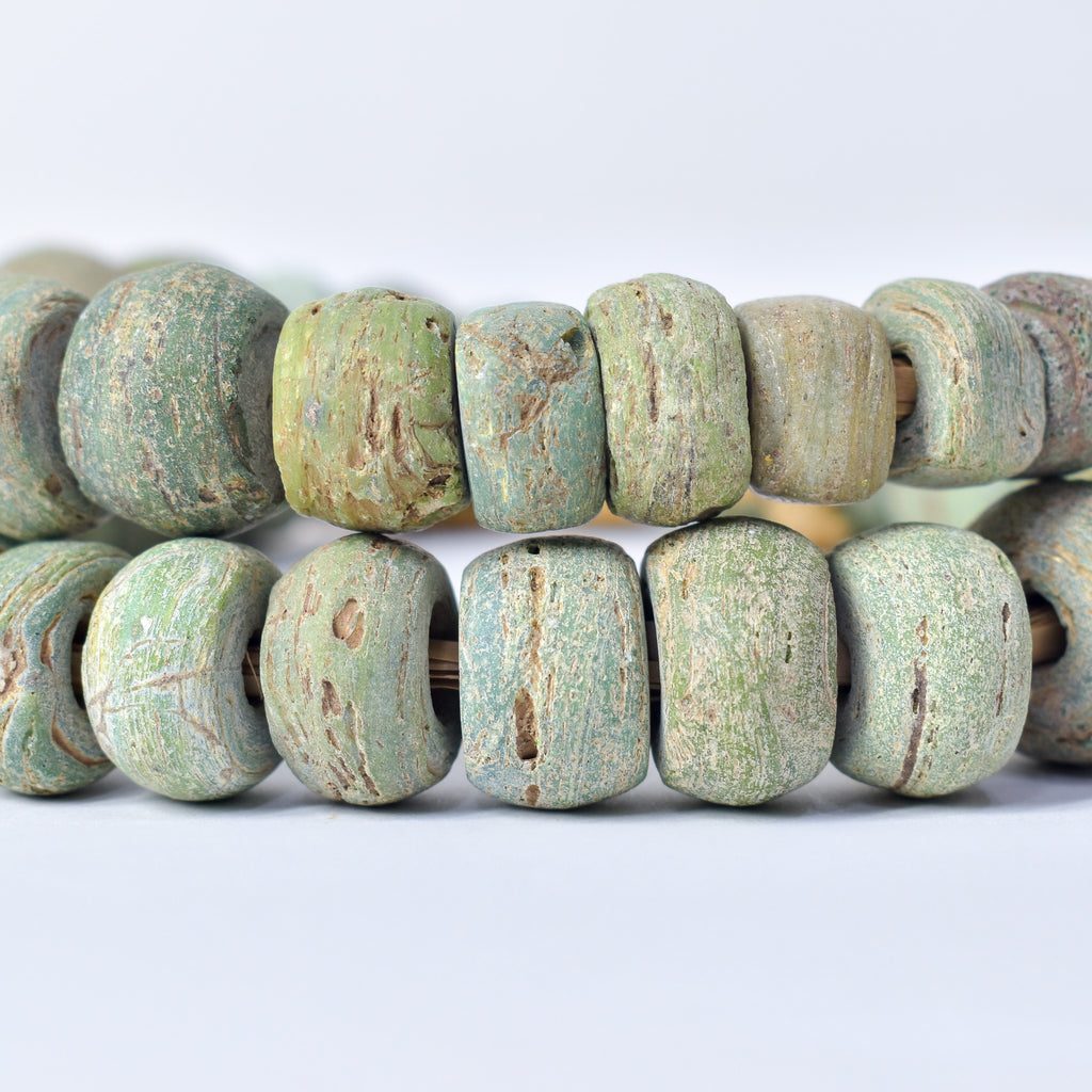 Hebron Kano Graduated Green Trade Beads