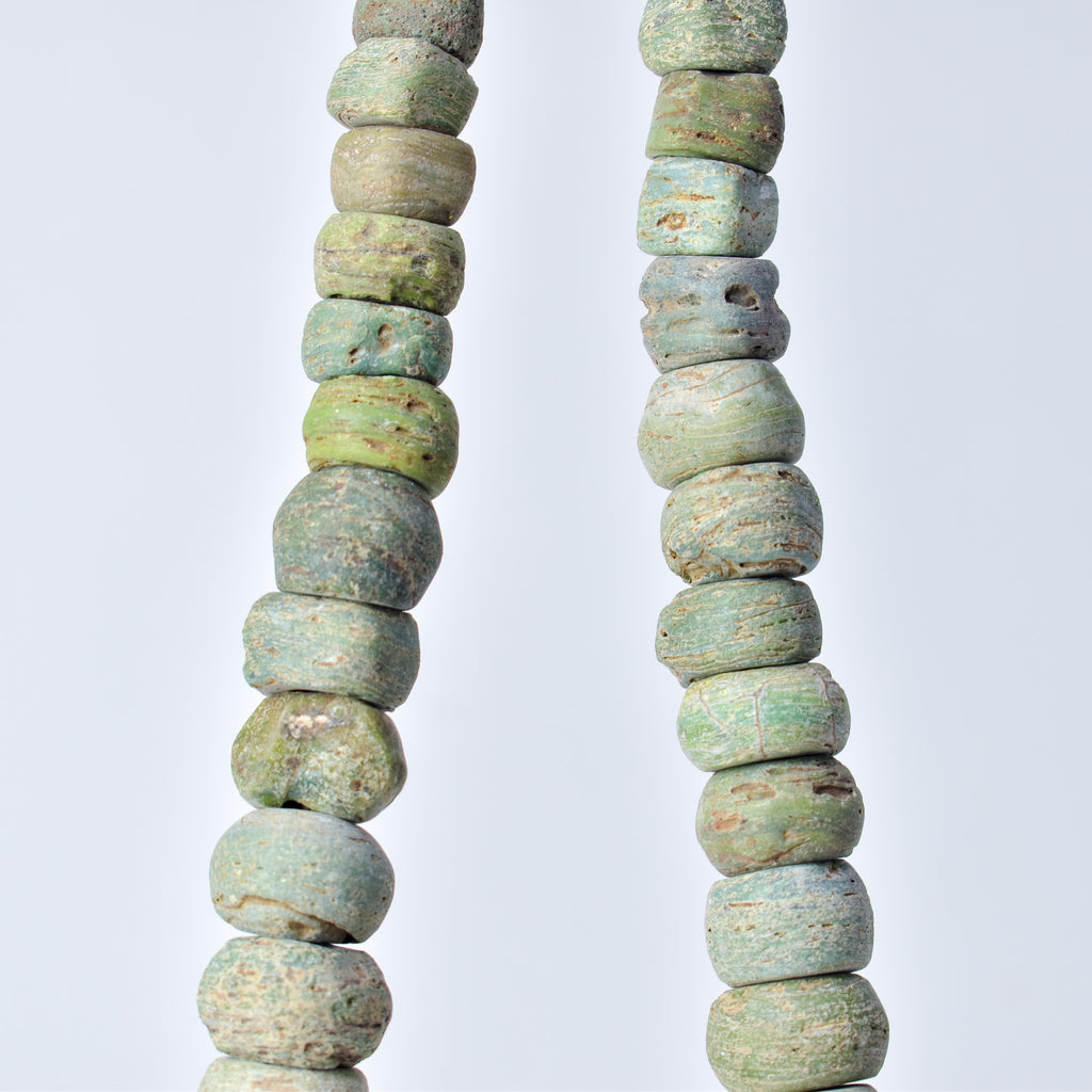 Hebron Kano Graduated Green Trade Beads