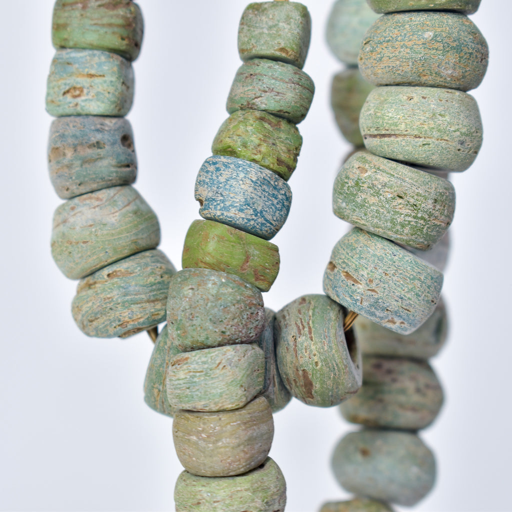 Hebron Kano Graduated Green Trade Beads