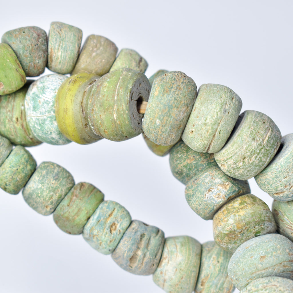 Hebron Kano Graduated Green Trade Beads