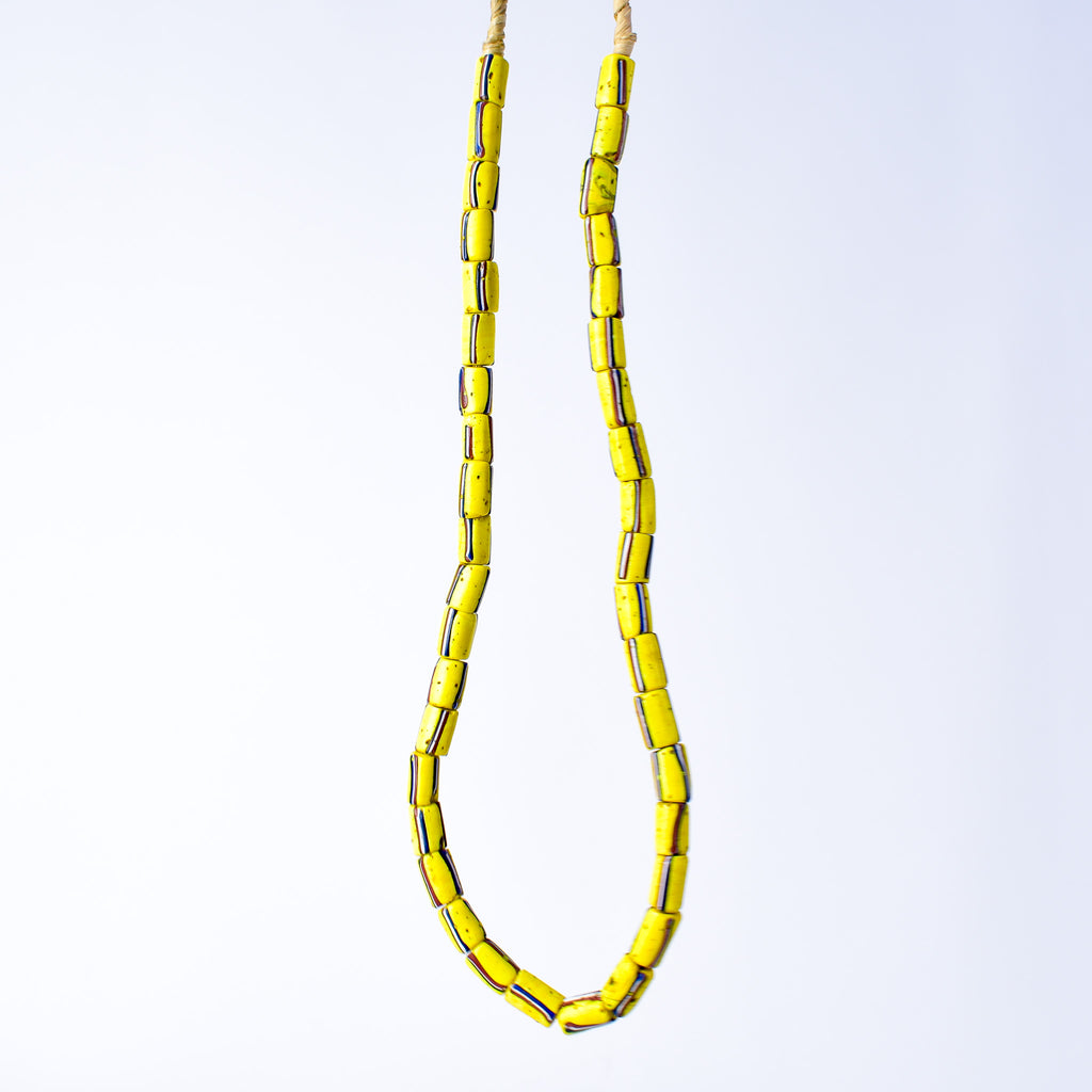 Striped Venetian Yellow Trade Beads