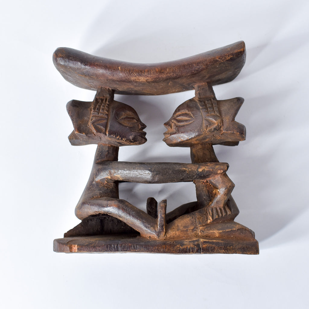 Luba Figural Miniature Headrest Congo