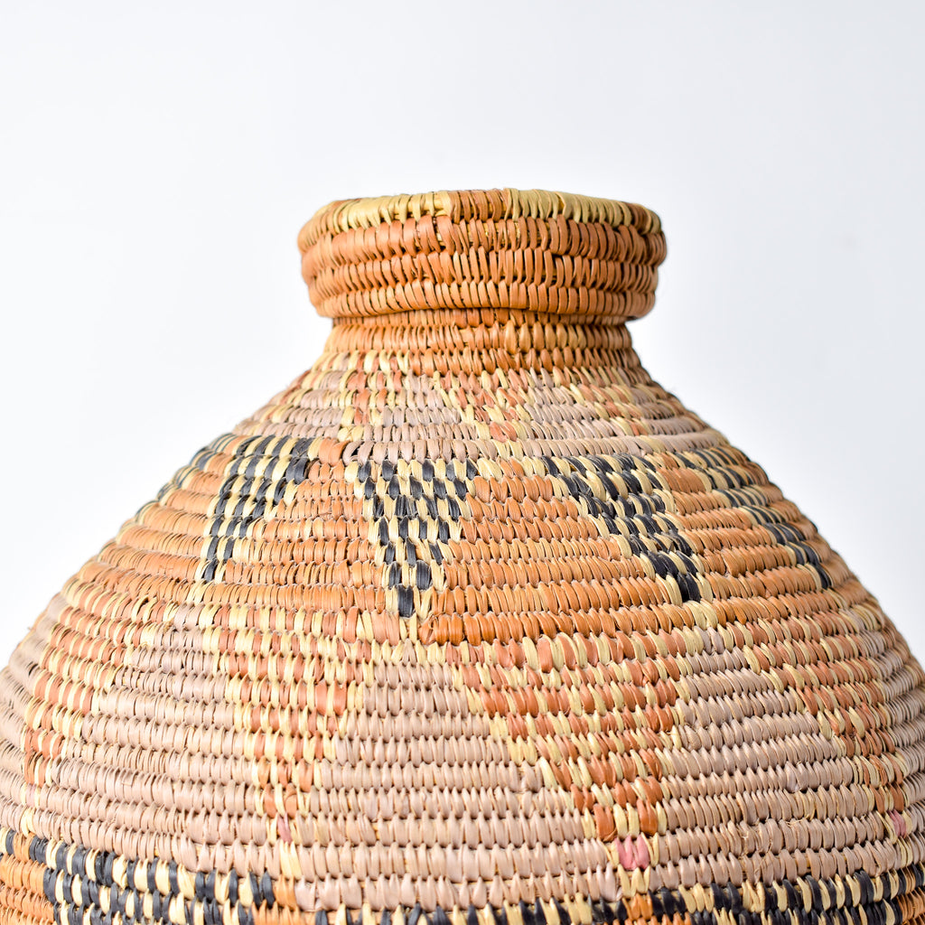 Zulu Beer Basket with Lid South Africa