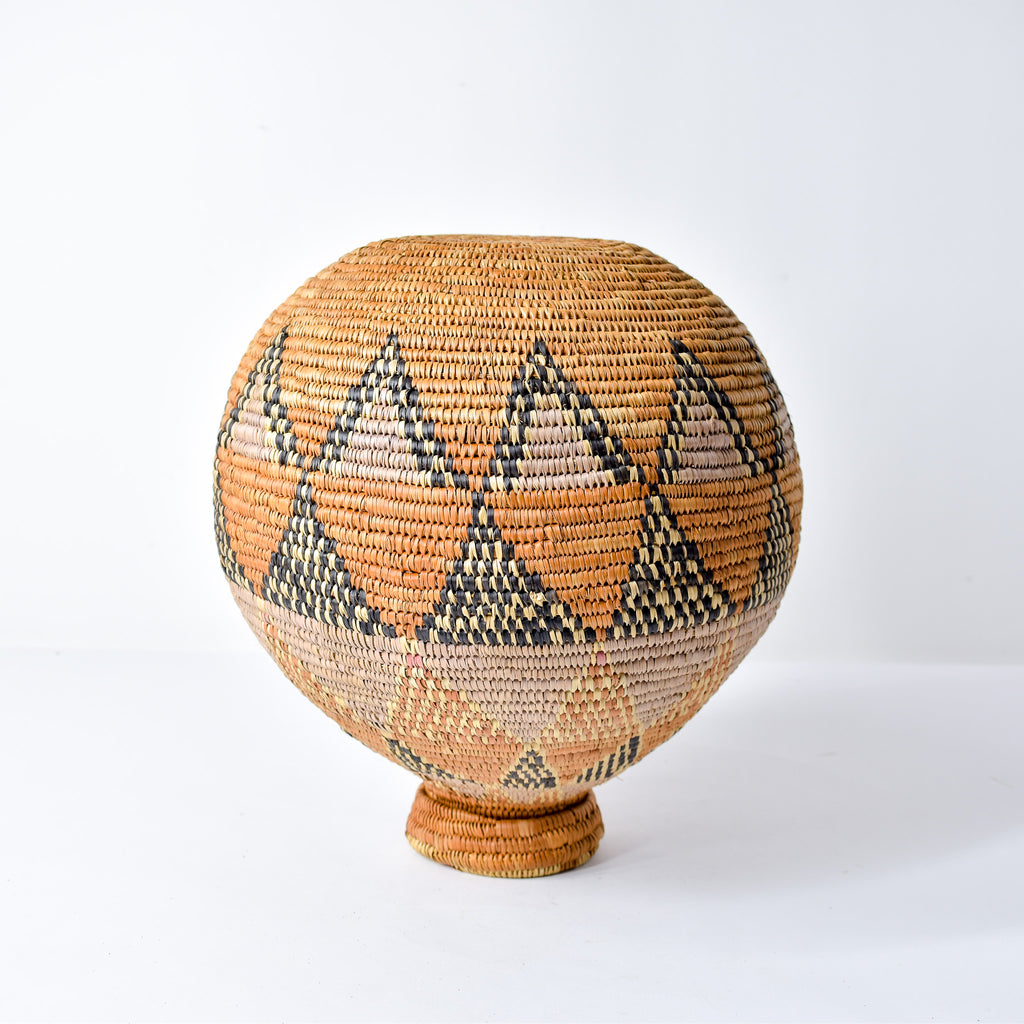 Zulu Beer Basket with Lid South Africa