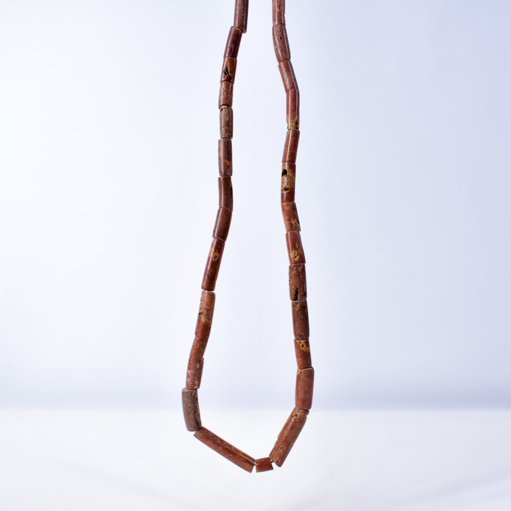 Bauxite Stone Beads Ghana 40 Inch