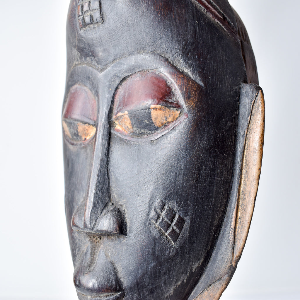 Guro House Mask with Two Birds Côte d'Ivoire