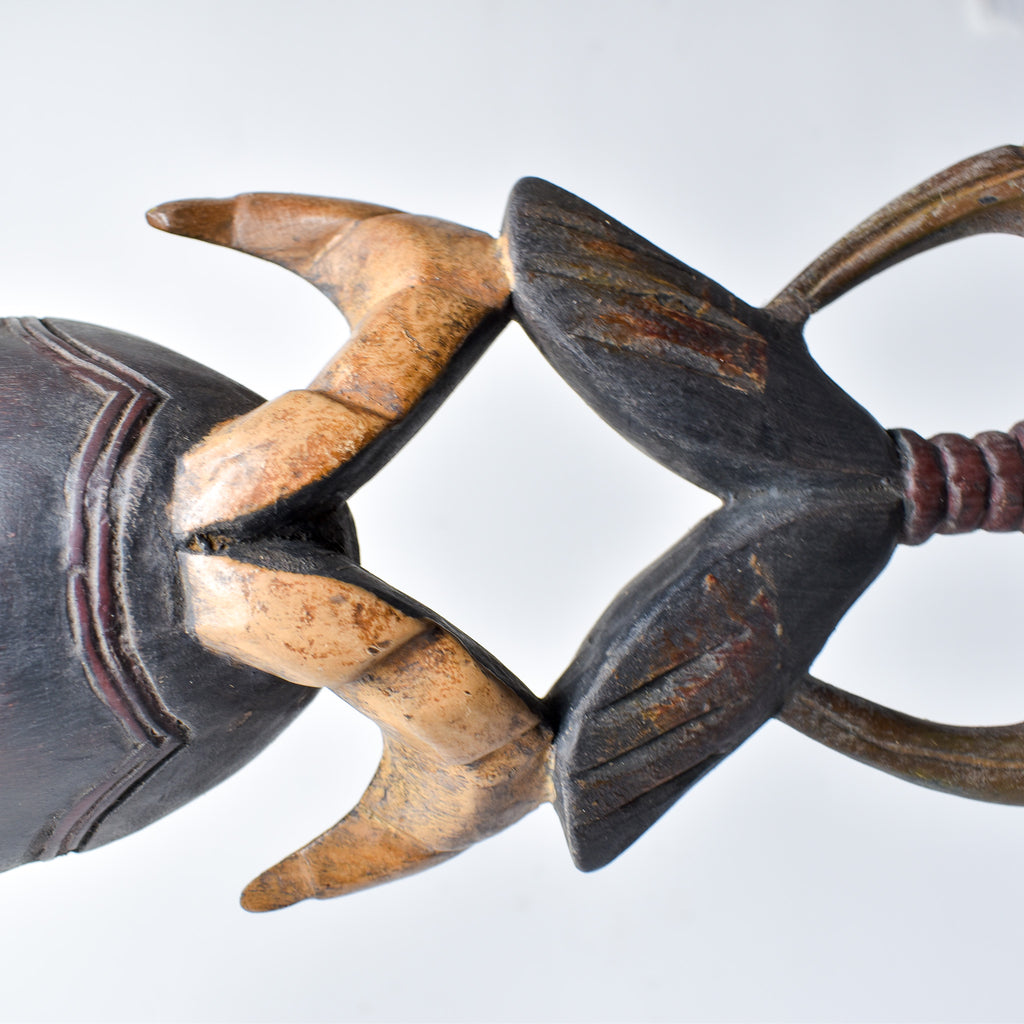 Guro House Mask with Two Birds Côte d'Ivoire
