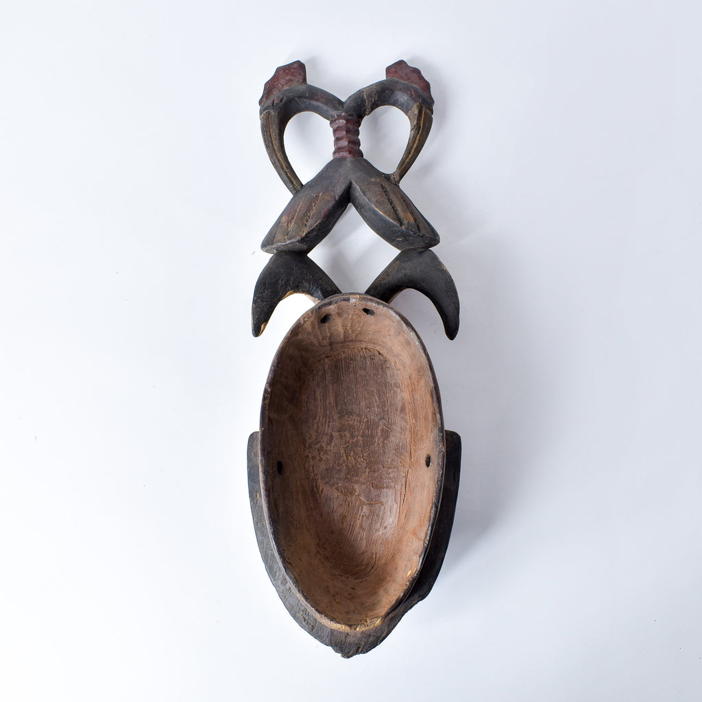 Guro House Mask with Two Birds Côte d'Ivoire