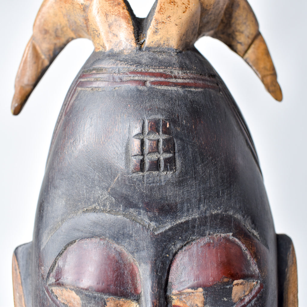 Guro House Mask with Two Birds Côte d'Ivoire