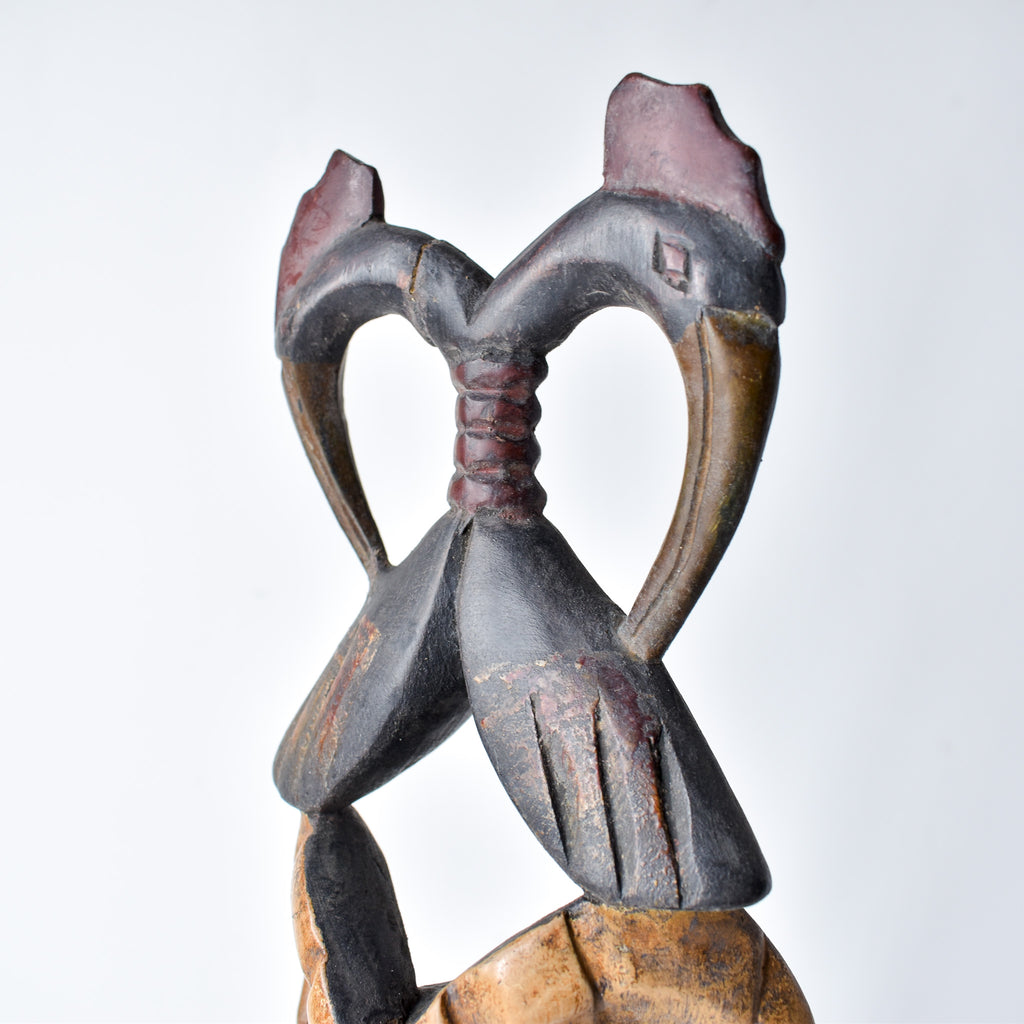 Guro House Mask with Two Birds Côte d'Ivoire