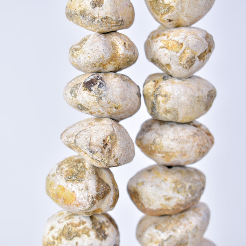 Fossilized Sand Dollar Trade Beads