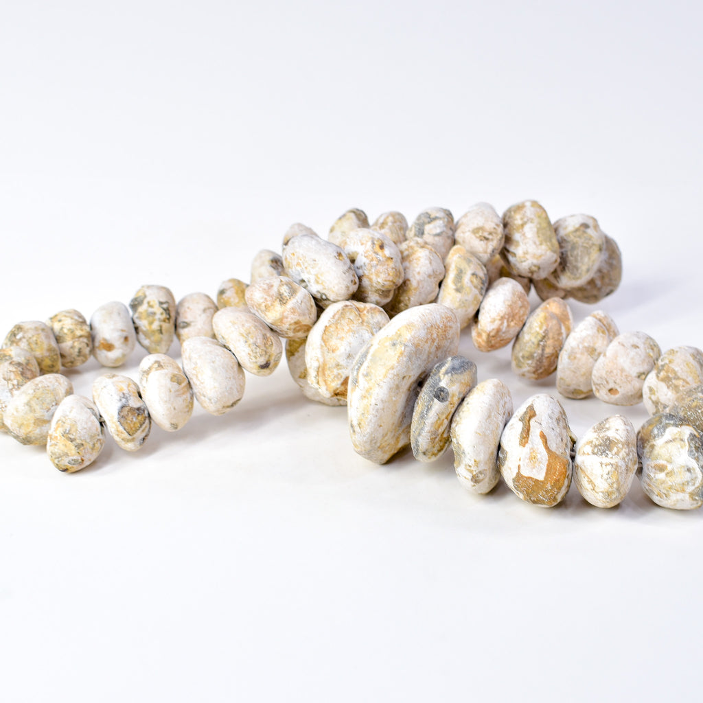 Fossilized Sand Dollar Trade Beads