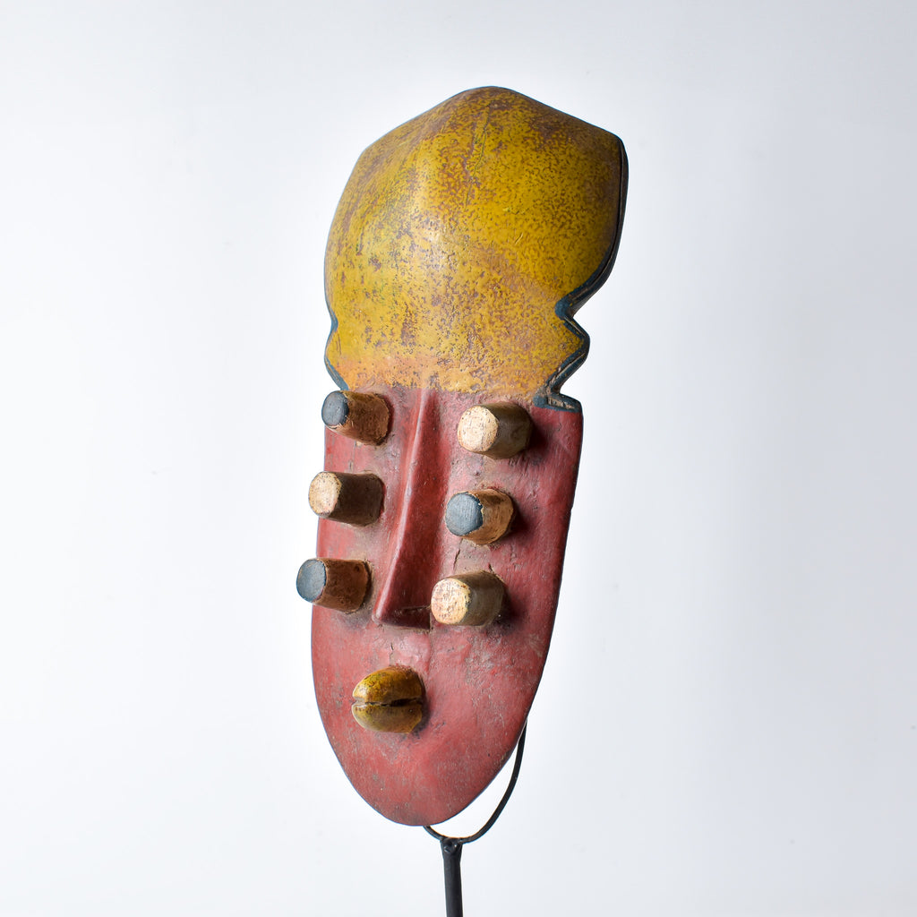 Grebo House Mask with Tubular Eyes Liberia