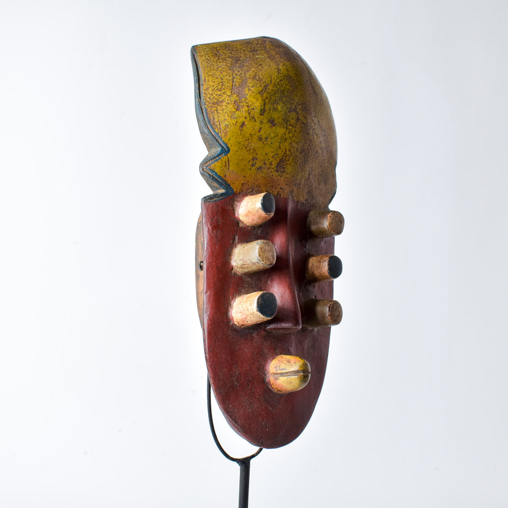 Grebo House Mask with Tubular Eyes Liberia