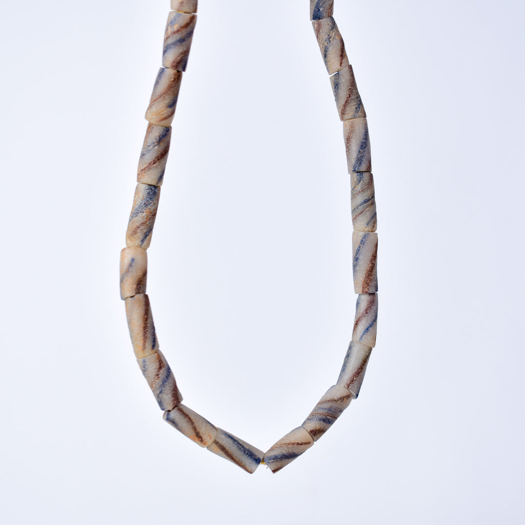 Krobo "Recycled" Powder Glass Trade Beads Gambia 31 Inch