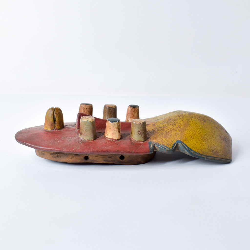 Grebo House Mask with Tubular Eyes Liberia