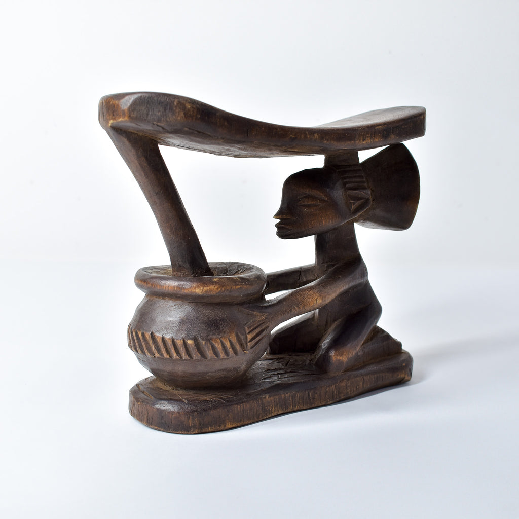 Luba Figural Miniature Headrest Congo